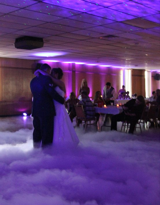 first dance dry ice effect
